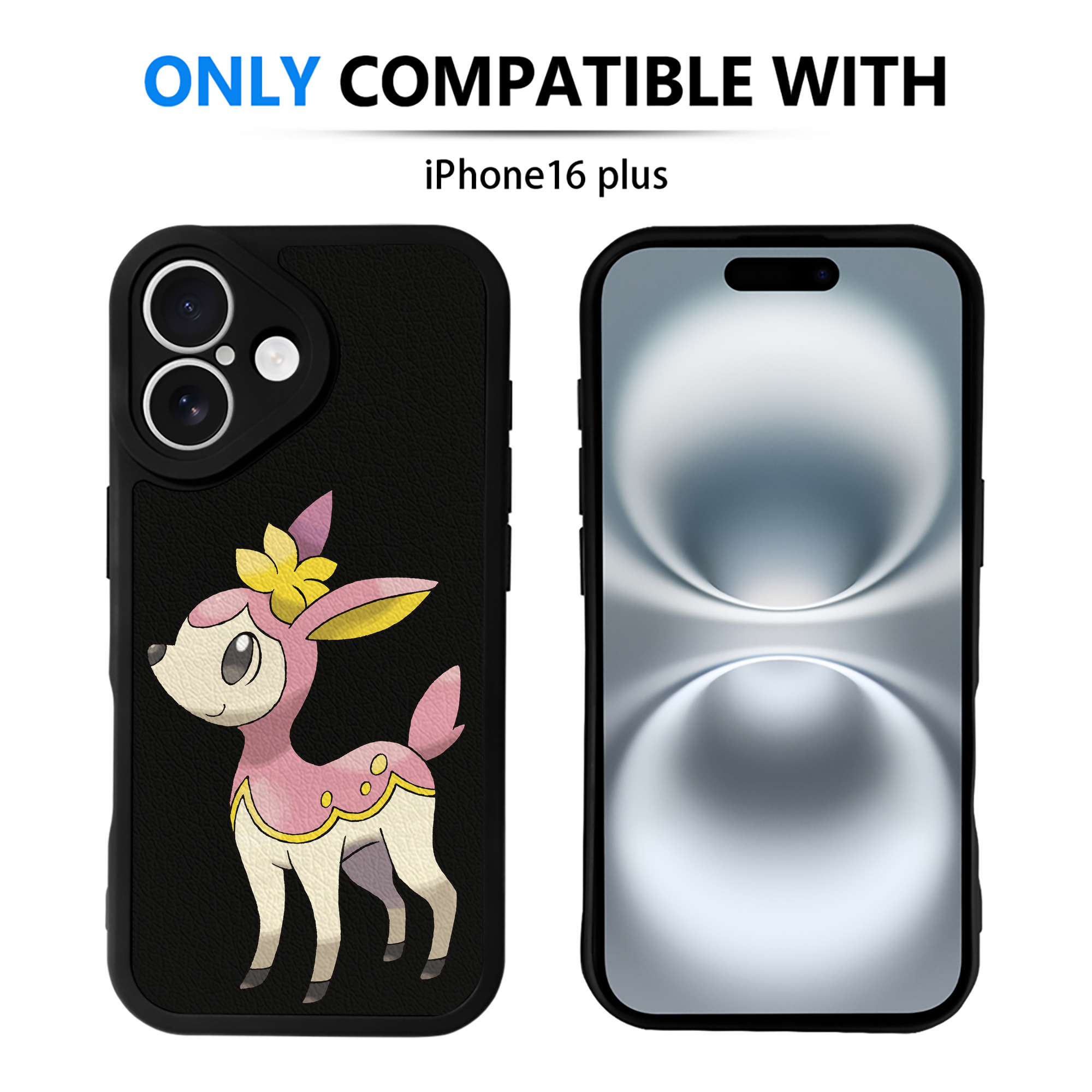 （画像用） ポケットモンスター Pokémon 【iPhone 16シリーズ対応】シリコンスマホケース（レザー調） 材質：シリコン